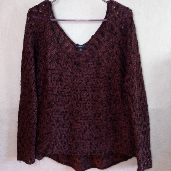 American Eagle Outfitters Sweaters - 3/20$ American eagle sweater purple black sz large